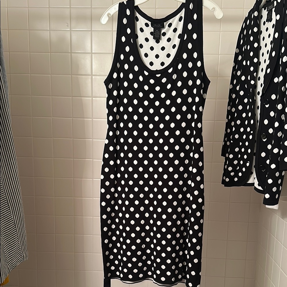 Black and White Polka Dot Dress